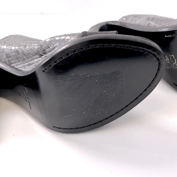 Rag & Bone 'Tristan' Snake Print Suede Leather Mule Sandals, size 7 - Picture 11 of 13